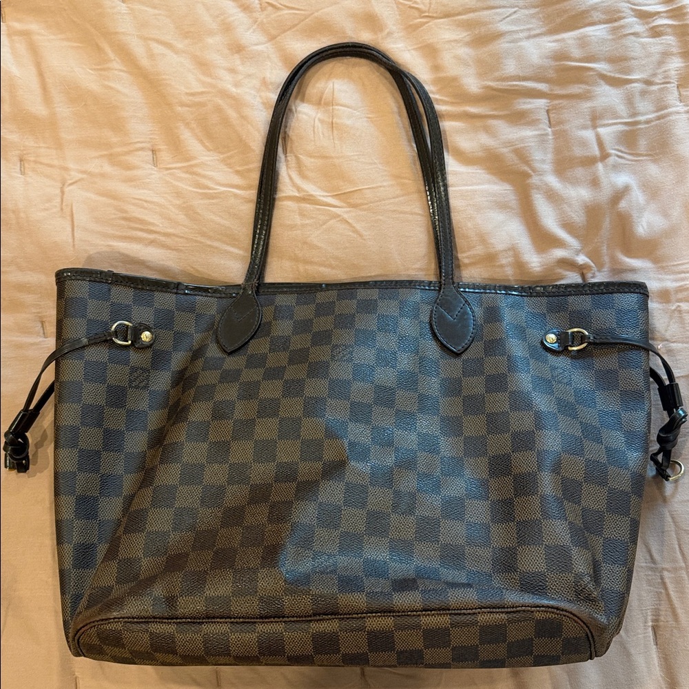 Louis Vuitton Red and Black Interior Tote